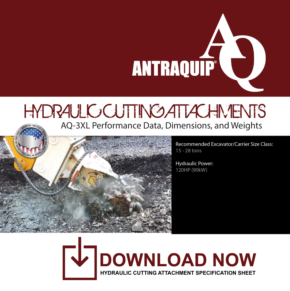 Antraquip AQ-3XL Specification Sheet
