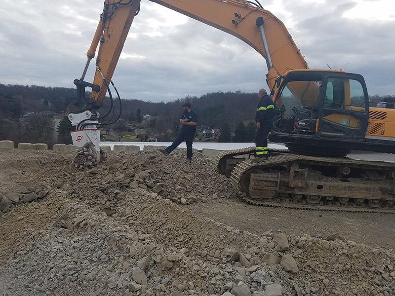 Antraquip AQ5 - Rock Excavation Project in Western Pennsylvania