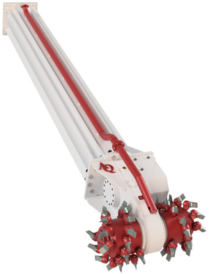 Soil mixing attachments can be used on various excavator sizes